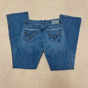 ✰ vintage diesel low waisted bootcut blue jeans ✰
